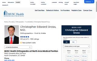 Christopher Edward Gross, MD of North Charleston website