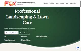 Fox Landscaping LLC website