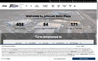 Johnson Auto Plaza CDJR website