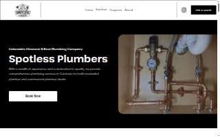 Spotless Plumbers website