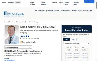Dane Nicholas Daley, MD of Summerville website