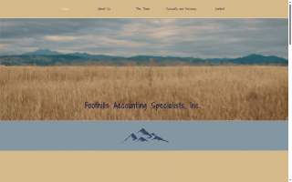 Foothills Accountants website