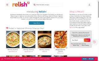 Relish Catering & Events website