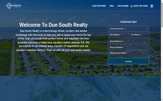 Due South Realty website