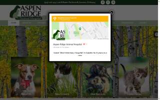 Aspen Ridge Animal Hospital website