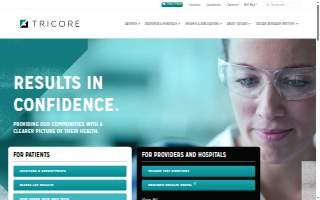 TriCore Healing Center website