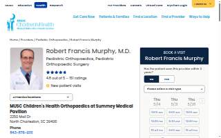 Robert Francis Murphy, MD of North Charleston website