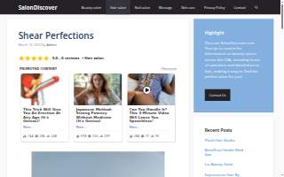 Shear Perfections website