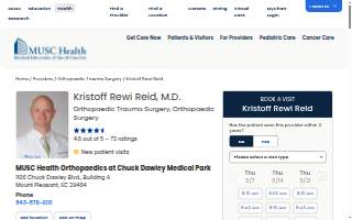 Kristoff Rewi Reid, MD of Charleston website