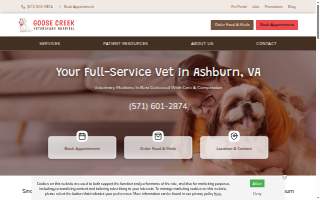 The Vets Animal Hospital website