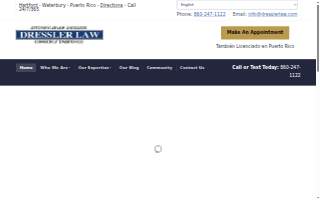 Dressler Law of Waterbury website
