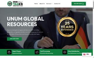 UNUM GLOBAL Tax and Immigration website