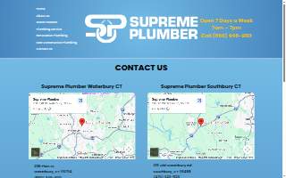 Supreme Plumber of Waterbury website