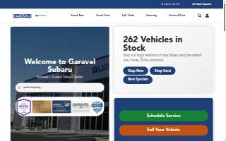 Garavel Subaru website