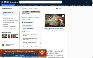 Botticelli Plumbing & Heating website