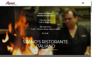 Spano Construction website