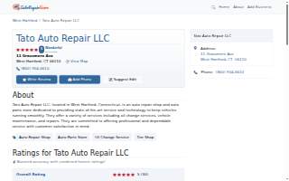 Tato Auto Repair LLC website