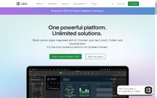 Claris Design Build website