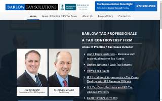 Barlow Tax Solutions of West Hartford website