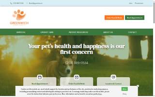 Greenwich Animal Hospital website