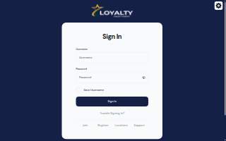 Loyalty Fitness website