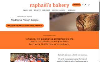 Raphael's Bakery website