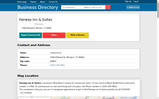 Fairway inn & Suites website