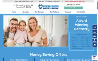Meriden Dental Group website