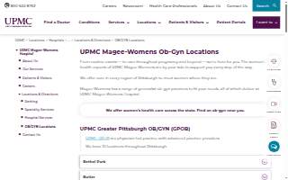 OBGYN Physicians website