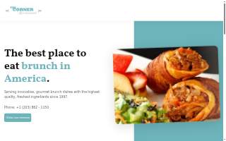 The Corner Restaurant website