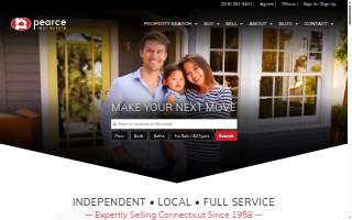 Pearce Real Estate website