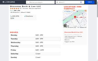 Discenza Beck & Lee LLC website
