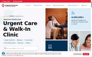 AFC Urgent Care West Haven website