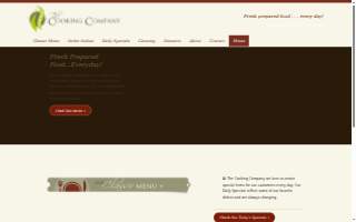 The Cooking Company website