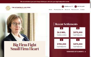The Stanfield Law Firm website