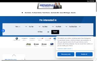 Gengras Ford Parts website