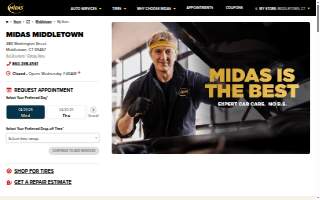 Midas of Middletown website