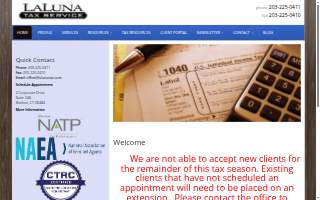 LaLuna Tax Service website