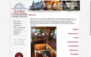 Jordan Construction website