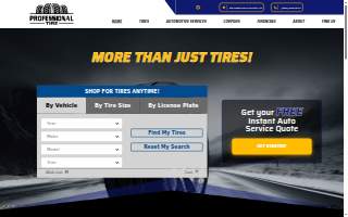Professional Tire website