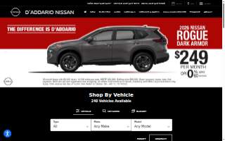 D'Addario Nissan website