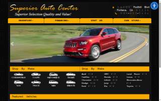 Superior Auto Center website