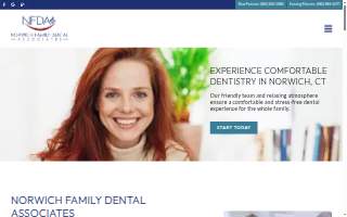 Norwich Family Dental Associates website