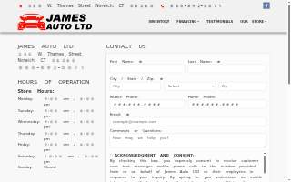 James Auto Ltd website