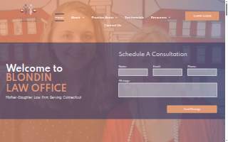 Blondin Law Office LLC website