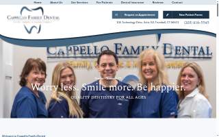 Cappello Family Dental website