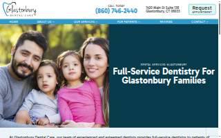 Glastonbury Dental Care website