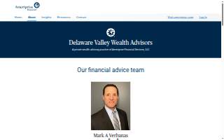 Delaware Valley Wealth Advisors - Ameriprise Financial Services, LLC website