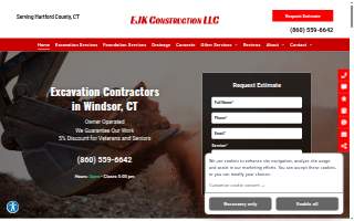 EJK Construction LLC of Glastonbury website