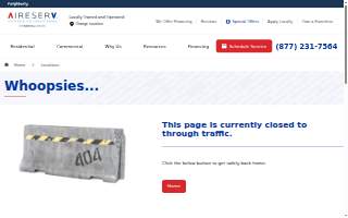 Aire Serv of Middletown website